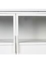 White Label Bílá kovová vitrína WLL Miya 80 x 120 cm