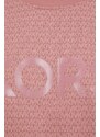 Mikina MICHAEL Michael Kors dámská, růžová barva, vzorovaná