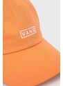 Bavlněná čepice Vans oranžová barva, s aplikací, VN0A36IUYST1-MELON