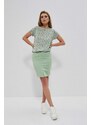 Moodo Lyocellová sukně - zelená