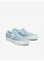 Světle modré dámské třpytivé slip on tenisky VANS Classic Slip On - Dámské