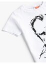 Koton Ataturk Printed T-Shirt Short Sleeved Cotton