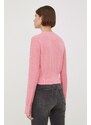 Tommy Jeans dámský, růžová barva, lehký