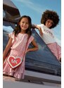 Dětská sukně Michael Kors červená barva, mini, jednoduchý