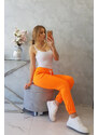 Kesi Bavlněné kalhoty oranžové neon