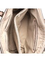 Béžová velká elegantní pevná kabelka na rameno FLORA&CO F9126