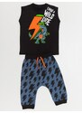 mshb&g Lightning Dino Boy T-shirt Capri Shorts Set