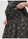 Černá květovaná těhotenská sukně Mama.licious Dotti - Dámské