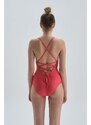 Dagi Red Lined Triangle Swimsuit