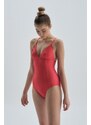 Dagi Red Lined Triangle Swimsuit