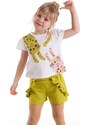 Denokids Funny Cats Girls T-shirt Shorts Set