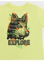 mshb&g Explorer Wolf Boy T-shirt Capri Shorts Set