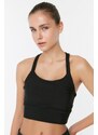 Trendyol Black-Beige 2-Pack Sports Bra with Back Detail Support