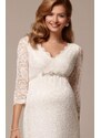 Tiffany Rose Těhotenské svatební šaty krátké CHLOE smetanové