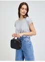 Černá kožená crossbody kabelka Michael Kors Jet Set Charm - Dámské