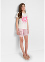 bonprix Krátké legíny s organickou bavlnou (2 ks v balení) Růžová