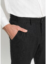 bonprix Chino kalhoty s pohodlnou pasovkou a v Regular Fit Straight Černá