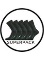 ZEUS SUPERPACK 5párů zdravotní antibakteriální ponožky Voxx tmavě šedá 39-42