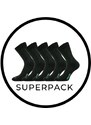 ZEUS SUPERPACK 5párů zdravotní antibakteriální ponožky Voxx černá 39-42