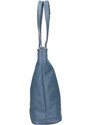 Dámská kožená kabelka Italia Elena - modrá