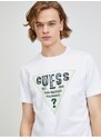 Bílé pánské tričko Guess Rusty - Pánské