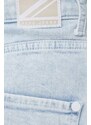 Džínové šortky Pepe Jeans Rachel Short Tie Dye dámské, vzorované, high waist