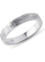 Pánský snubní prsten v bílém zlatě KLENOTA Y0899002V40
