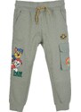 Zelené chlapecké tepláky Paw Patrol Khaki