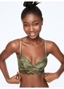 Victoria's Secret dámská podprsenka Lace Push-Up zelená XS