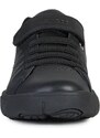 Dětské kožené boty Geox černá barva