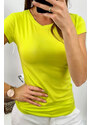 Oxyd Neónově žluté tričko s krátkým rukávem