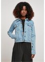 Dámská džínová bunda Urban Classics Ladies Organic Denim Jacket - světle modrá