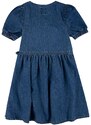 Dětské riflové šaty Levi's tmavomodrá barva, mini