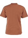 Trendyol Brown 100% Cotton Basic Stand Collar Knitted T-Shirt