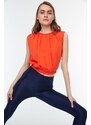 Trendyol Orange Crop Sports Blouse