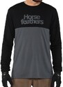 Bike tričko Horsefeathers Fury LS black/gray