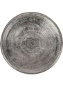 Stříbrný kovový konferenční stolek Richmond Lyam 70 cm