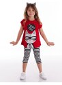 mshb&g Meow Pow Girls T-shirt Leggings Suit