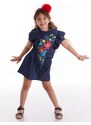 mshb&g Flower Printed Girl's Denim Dress