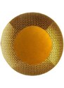 Bloon Paris Hořčicově žlutý sametový sedací/gymnastický míč Bloon Edition Yin 55 cm