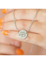 MIDORINI.CZ Personalizovaný náhrdelník z chirurgické oceli, Vlastní text na přání