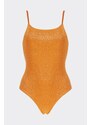 Emporio Armani Underwear Emporio Armani Lurex Textured jednodílné plavky - hořčicová