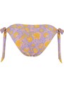 Trendyol fialová květinová vzorovaná kravata s detailním spodním dílem bikin