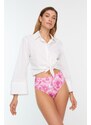 Trendyol Bikini Bottom - Pink - Tie-dye print