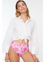 Trendyol Bikini Bottom - Pink - Tie-dye print