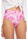 Trendyol Bikini Bottom - Pink - Tie-dye print