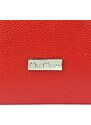 Kožená crossbody kabelka MiaMore 01-002 červená