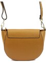 Kožená crossbody kabelka MiaMore 01-007 camel