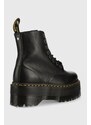 Kožené workery Dr. Martens 1460 Pascal Max dámské, černá barva, na platformě, DM26925001