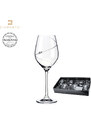 Crystalex Bohemia Glass Sklenice na bílé víno se Swarovski Elements Silhouette 360 ml balení 6 ks